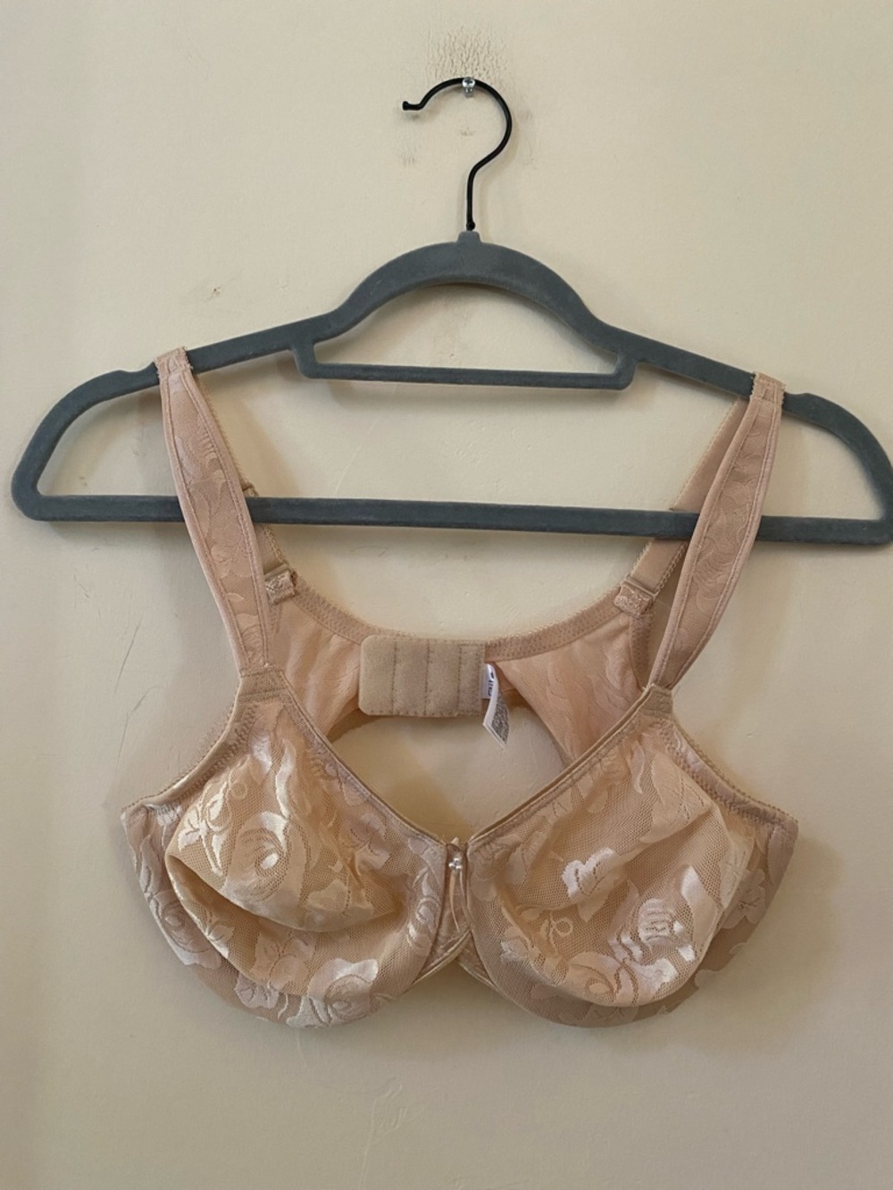 Wacoal Awareness Full Figure Underwire Bra Nude Tan Lace Floral 36C